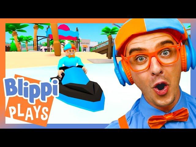 Blippi Plays Paradise RP | Blippi Plays | Educational & Gaming Videos for Kids