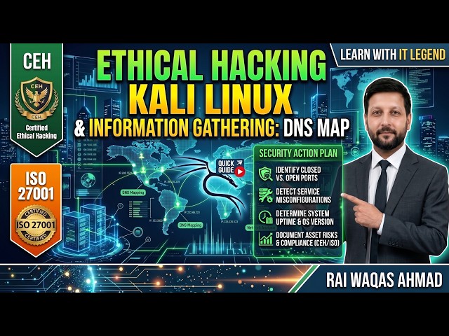 Ethical Hacking in Kali Linux: Ultimate DNS Map Guide (CEH & ISO 27001) Certified Rai Waqas Ahmad