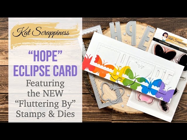 Create a Slimline Card with the Eclipse Effect | Fluttering By Stamps & Dies | @CallMeCraftyAl