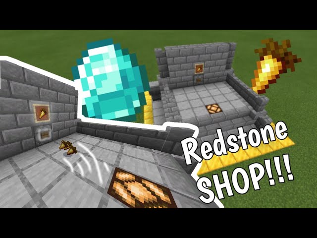 Minecraft : Redstone SHOP!!! | MCPE Tutorial #10