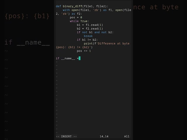 Binary File Diff Tool