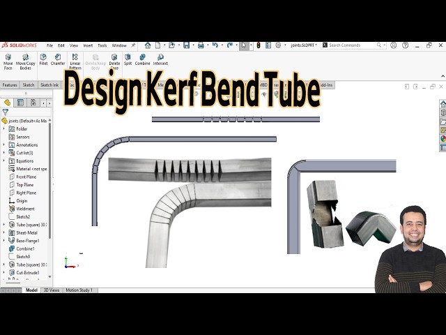 Design Kerf Bend Tube in SolidWorks