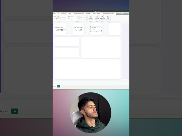 Diseñando un reporte en Power Bi 👀 #powerbi