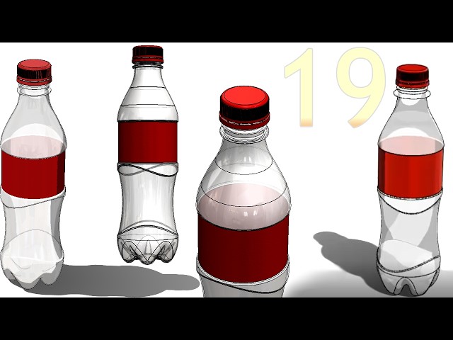 19-Project 57 | Soda Bottle with Cap |: Bottle & Cap assembly & motion #solidworks #tutorial
