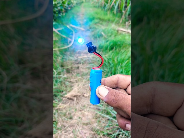 How to Light an LED Bulb Using a 18650 Battery | Simple Test