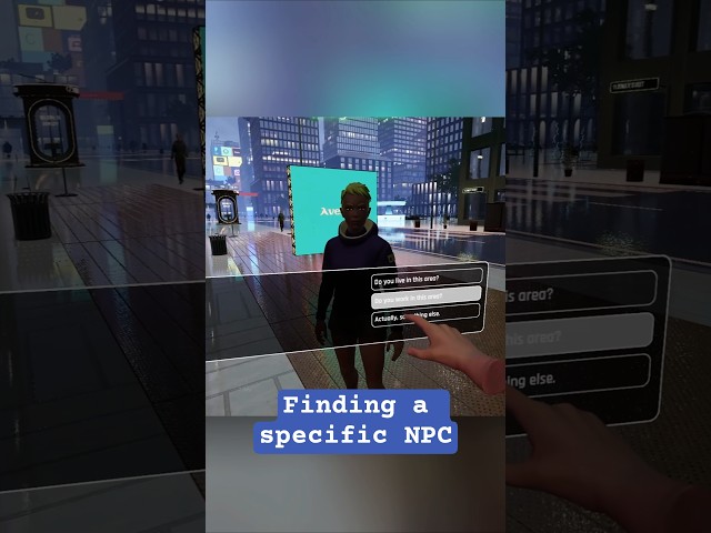 How to find a specific NPC in my procedural city. #indiegame #gameplay