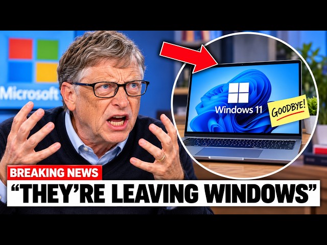 Bill Gates LOSES IT as Windows 11 Users THREATEN to ABANDON Microsoft!