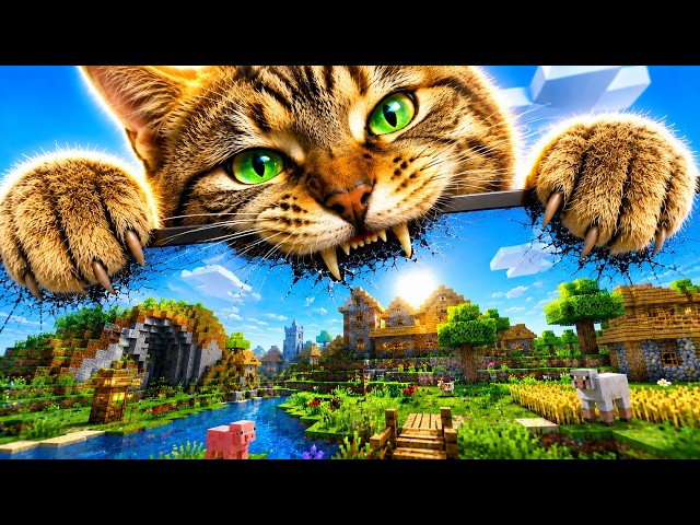 Cat Survived 100 Days in SkyBlock (Part 1)