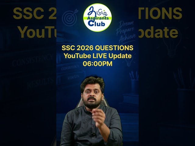 FREE LIVE CLASS UPDATE🔥 English (6 to 7pm) | GS (07 to 8pm) in tamil