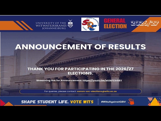 SRC 2026/2027 General Election Results Announcement