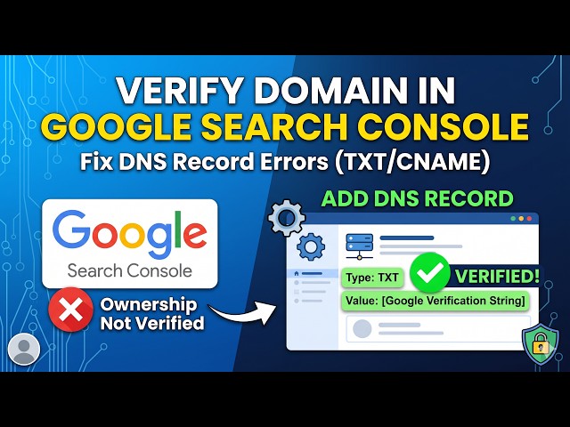 DNS Records Not Working? | Google Search Console Verification Fix
