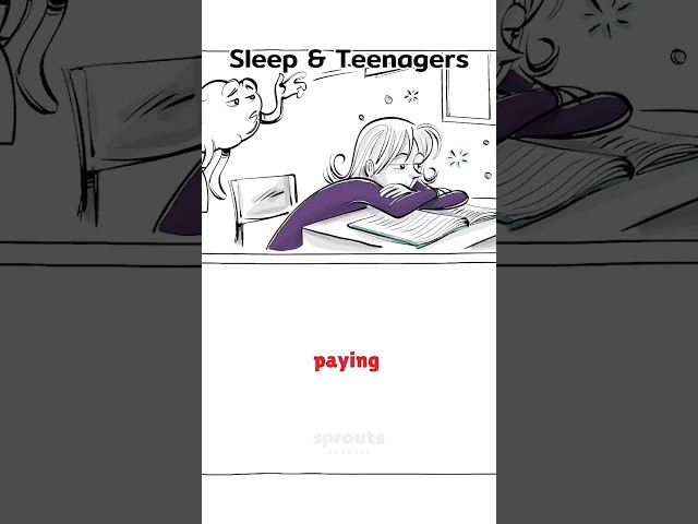 Sleep & Teenagers [Shorts Version] #sproutsschools #circadianrhythms #sleep #teenagers