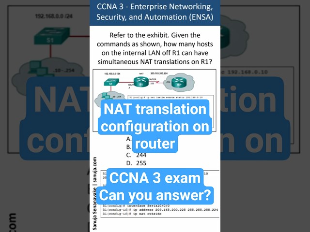 Simultaneous NAT translations on a router - CCNA Bite 55