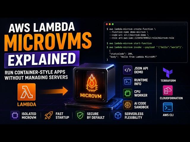 AWS Lambda MicroVMs Explained - Run Container-Style Apps Without Managing Servers