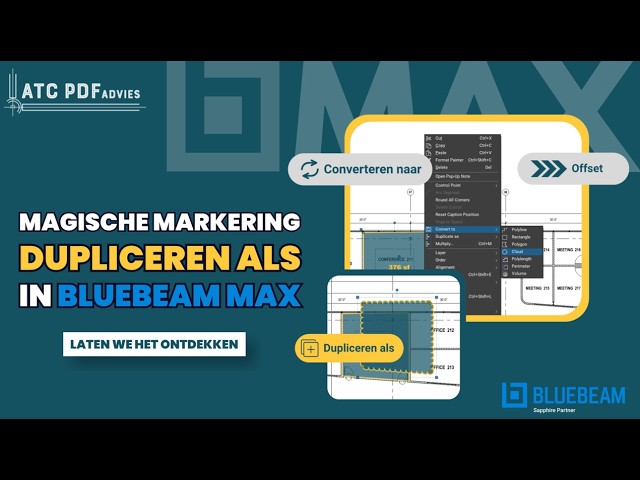 Dupliceren als - Nieuwe functie voor magische markeringen in Bluebeam Max