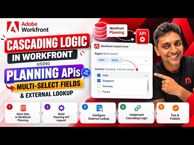 How to Implement Cascading Logic in Adobe Workfront Using Planning APIs | Multi-Select Fields