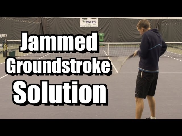 Jammed Groundstroke Solution - Forehand and Backhand Tennis Lesson - Instruction - Tips