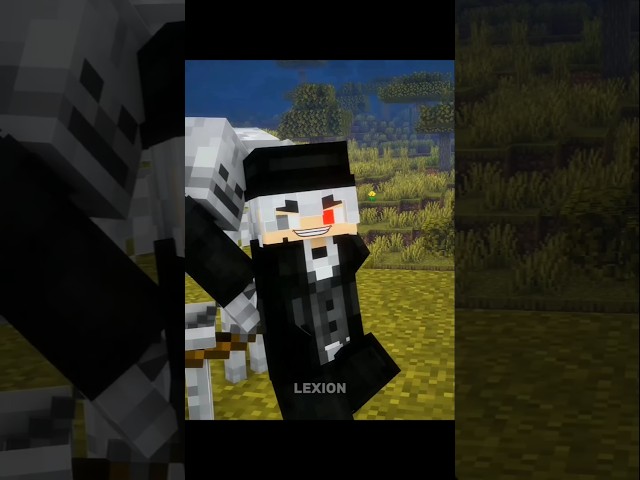 Skeleton Attack Gone Wrong💀 #minecraft #shorts #trending