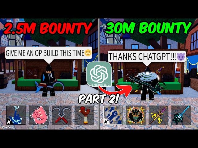 Blox Fruits But ChatGPT Chooses My PvP Build! (PART 2)