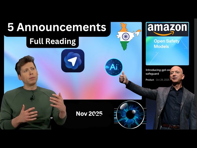 OpenAI 5 New Updates (Full Reading) Nov 2025