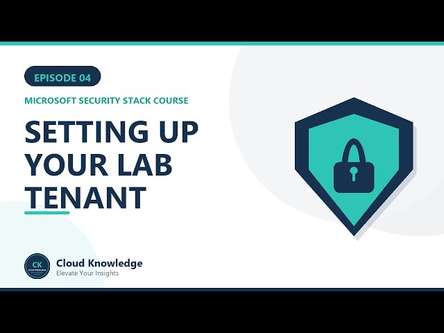 How to Build a Microsoft Security Lab Tenant from Scratch Users, Groups & Break-Glass Account | Ep 4