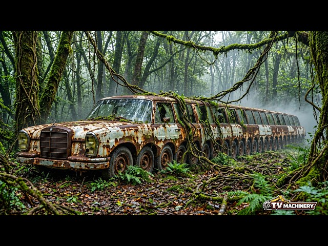 Hidden in the Jungle: Abandoned Vintage Limousine Gets a Massive Full Restoration