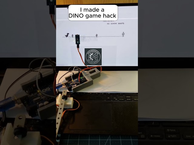 how to make a dino game hack using arduino #arduinoproject