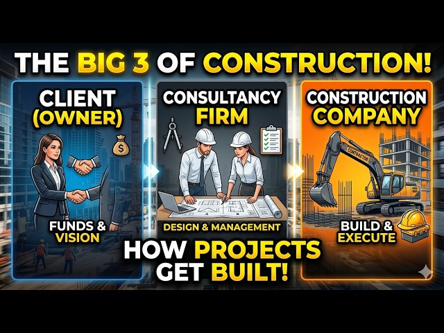 THE BIG 3 OF CONSTRUCTION, #client  , #consultant  , #contractor
