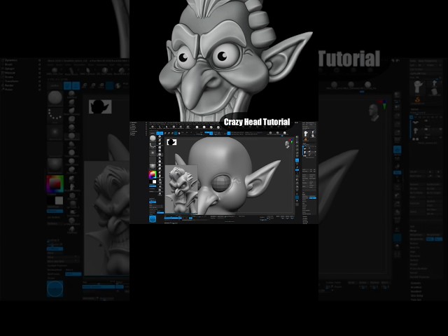 Fun Cartoon Head zBrush Tutorial