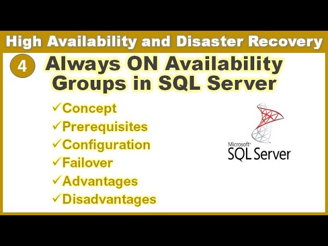 Always ON Availability Groups in SQL server - A HA-DR Solution || Ms SQL