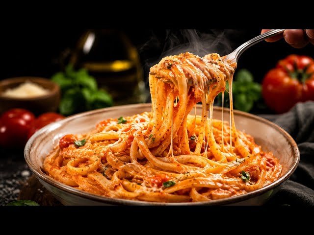 Have 1 Tomato?🍅 Make This Easy One-Pan Fettuccine🍝