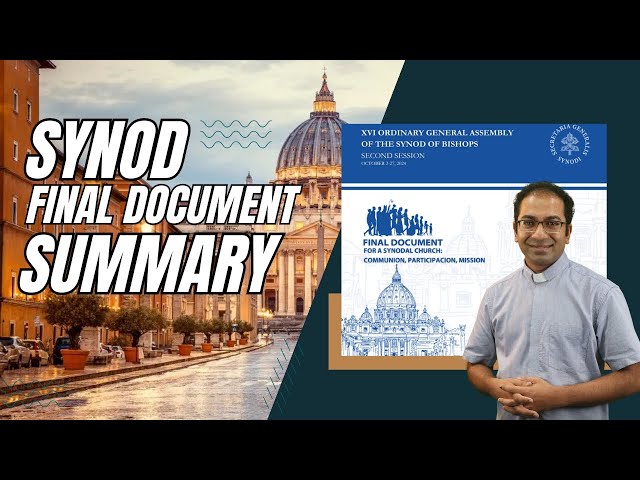 Synod – Final Document - Summary