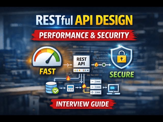 How RESTful API Design, Performance & Security | Explained  Backend Interview Question