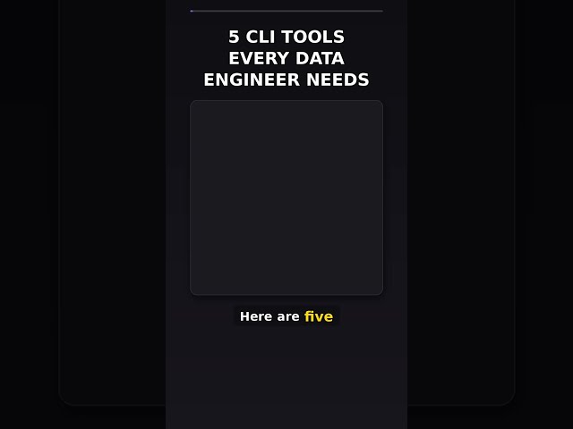 5 Essential CLI Tools Every Data Engineer Uses Daily
