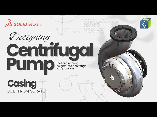 How to Model a Centrifugal Pump Casing in SOLIDWORKS | Step-by-Step Tutorial
