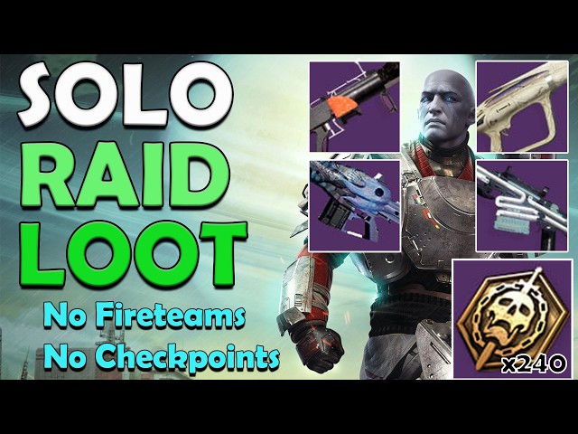 Solo Raid Loot and Spoils without a fireteam or checkpoints in Destiny 2!