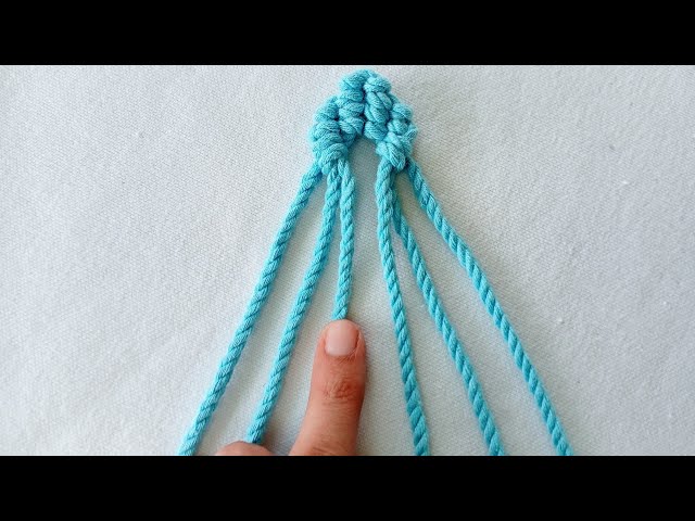 Cute Little Diy Simple Macrame Flower/ How To Make An Easy Macrame Flower