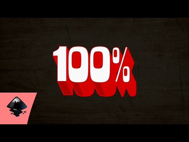 Inkscape Tutorials:  3D Block Text