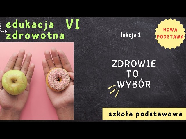 Edukacja zdrowotna 6 [Lekcja 1 - Zdrowie to wybór]