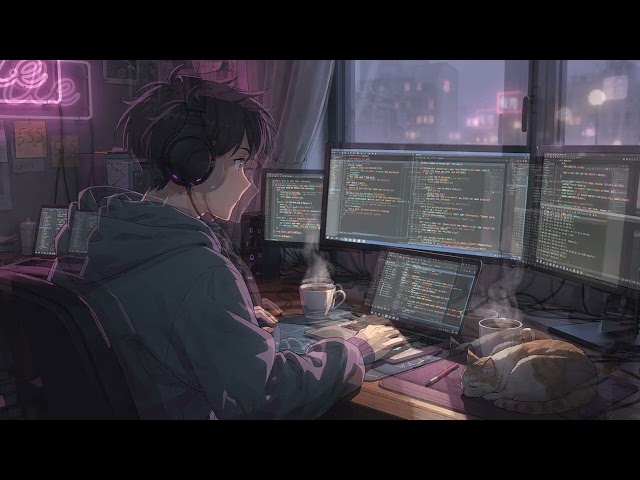 coding lofi 🎧 deep focus beats to program / study / relax to ~ starry night focus