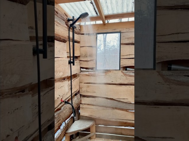 Would you take a winter shower here?