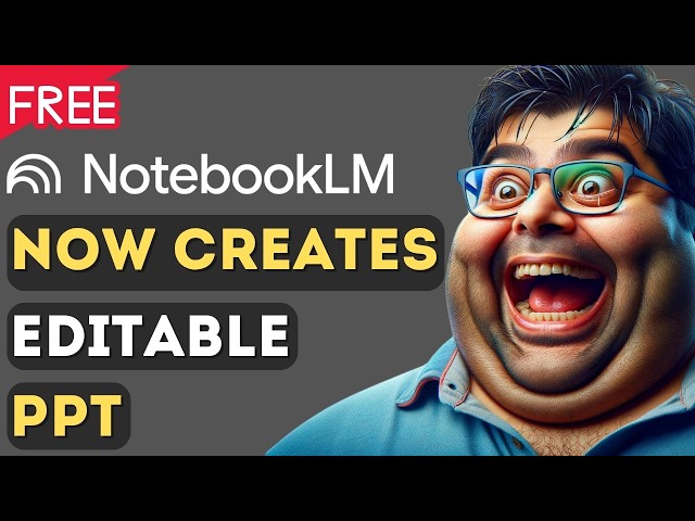 The Hidden NotebookLM Trick for Fully Editable PowerPoint (No Logo)