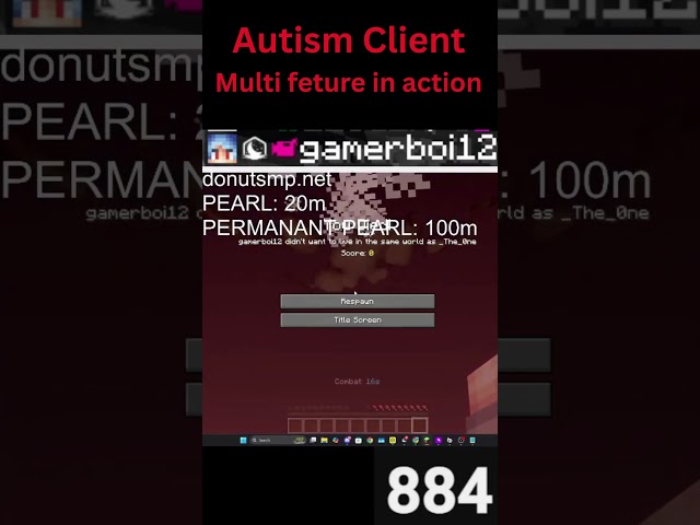 Clip farming with Autism Client #minecraftclient