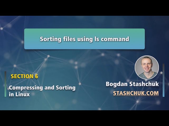 Linux Tutorial: 42 Sorting files using ls command