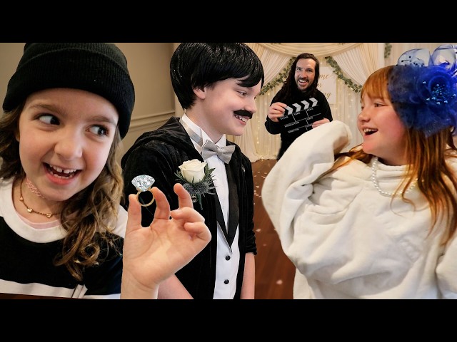 WEDDiNG ROBBERY the SPRiNG STORY!!  my Daughter makes a 13 Part Play with crazy costumes & friends