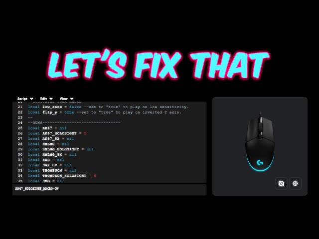 Logitech Recoil Script Not Working?