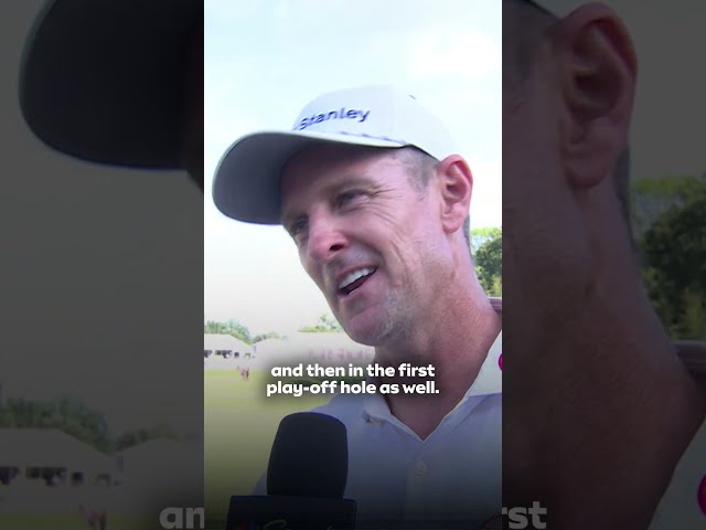 When Justin Rose beat J.J. Spaun in the 2025 FedEx St. Jude Championship! 🏆