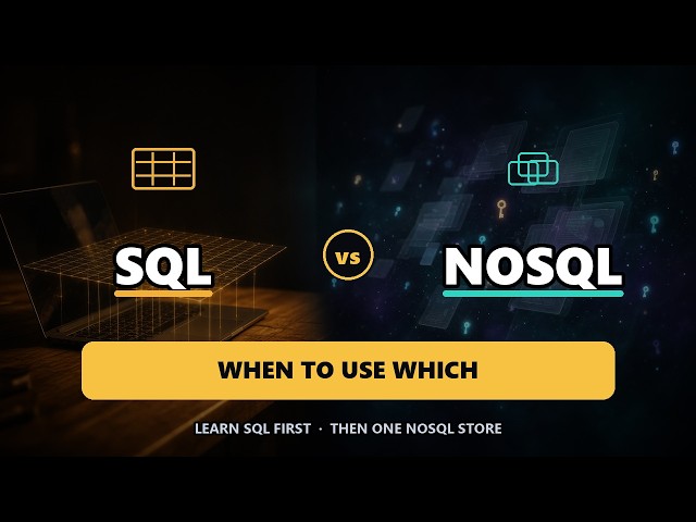 SQL vs NoSQL: When To Use Which (And Which To Learn First)