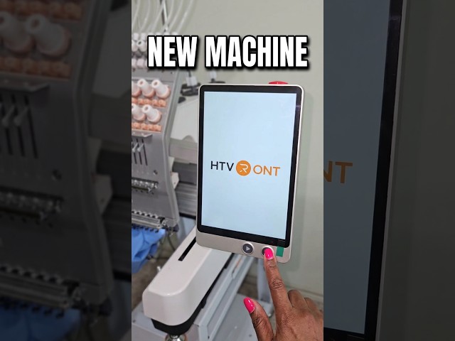 I just opened my new HTVRONT E15 Embroidery Machine!!