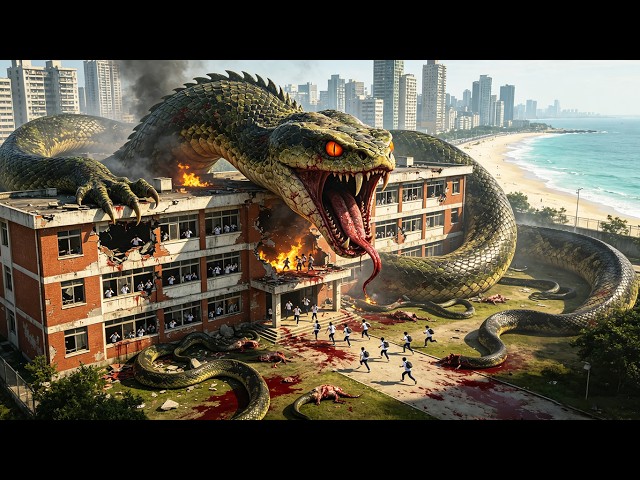 Giant Python Invades Girls' School | Best Monster Movie | Free Full 4K